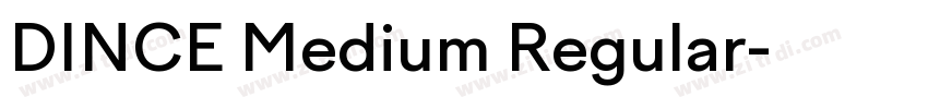 DINCE Medium Regular字体转换